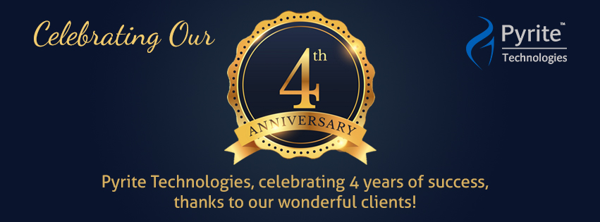 Celebrating our 4th Anniversary Success Pyrite Celebrating our 4th Anniversary Success Pyrite